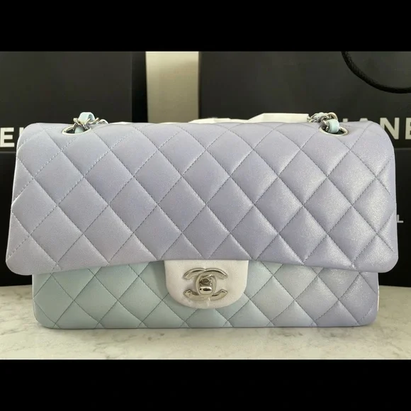 Chanel Limited Edition iridescent Tri-color Medium Classic Bag - Picture 7 of 13